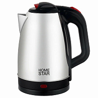 Чайник электрический Homestar HS-1051 2.2л 1500Вт серебристый/черный