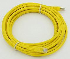 Патч-корд cat5E molded 5м желтый RJ-45 (m)-RJ-45 (m)