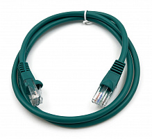 Патч-корд Buro UTP 4 пары cat5E CCA molded 1м зеленый RJ-45 (m)-RJ-45 (m)