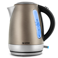 Чайник электрический Vitek VT-7025 ST 1.7л 2100Вт серебристый