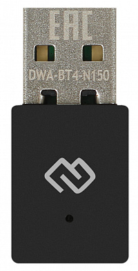 Сетевой адаптер WiFi + Bluetooth Digma DWA-BT4-N150 N150 USB 2.0 (ант.внутр.) 1ант. (упак.:1шт)