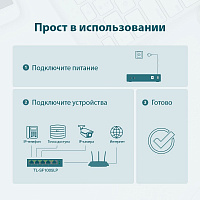 Коммутатор TP-Link TL-SF1005LP 5x100Mb 4PoE 41W неуправляемый