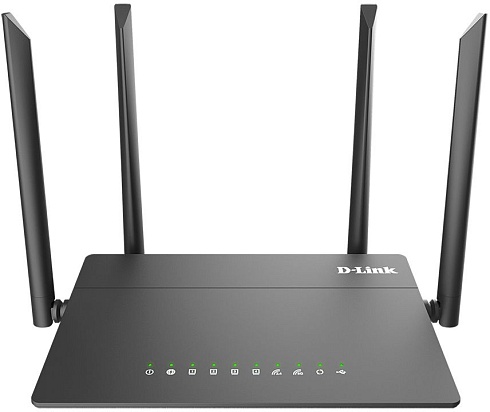 Wi-Fi роутер D-Link DIR-815/RU/R4A AC1200 10/100BASE-TX/4G ready черный
