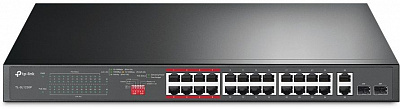 Коммутатор TP-Link TL-SL1226P 24x100Mb 2G 24PoE+ 250W неуправляемый