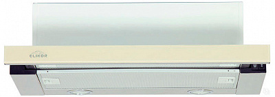 Вытяжка ELIKOR Интегра GLASS 60Н-400-В2Д (нерж/стекло бежевое)