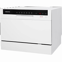 Посудомоечная машина Hiberg T56 615 W белый, 6 комплектов, компактная