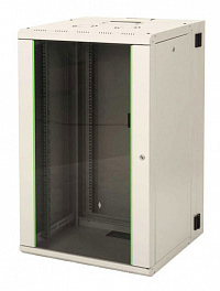 Шкаф коммутационный Lande Proline (LN-PR20U6060-LG-111) настенный 20U 600x600мм пер.дв.стекл задн.дв.стал.лист направл.под закл.гайки 100кг серый 495