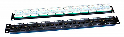 Патч-панель Hyperline PP3-19-24-8P8C-C5E-110D 19" 1U 24xRJ45 кат.5e UTP